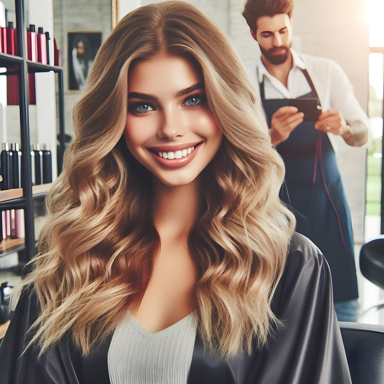 AI generated hair photo salon consultation unrealistic beauty standard 2026