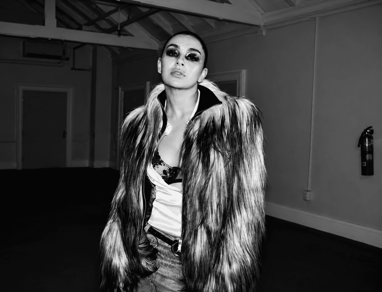 Charli xcx SS26 single artwork — stark white cover with bold black text