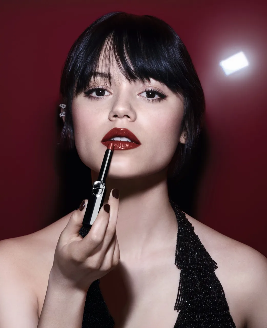 Jenna Ortega Rouge Dior On Stage campaign Dior Beauty ambassador 2025