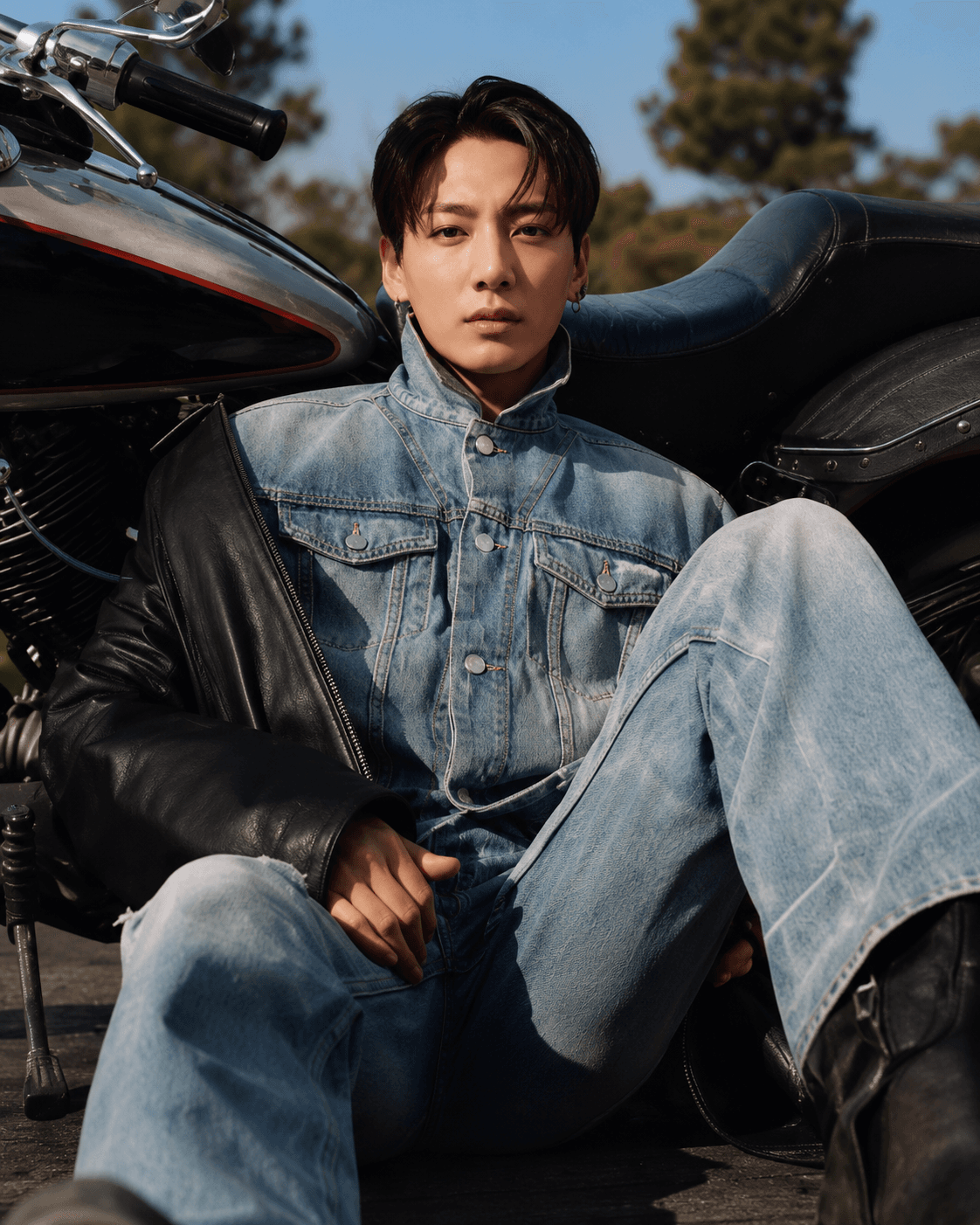 DENIM — BAGGY LOW-RISE JEANS IN CUSTOM WASHES