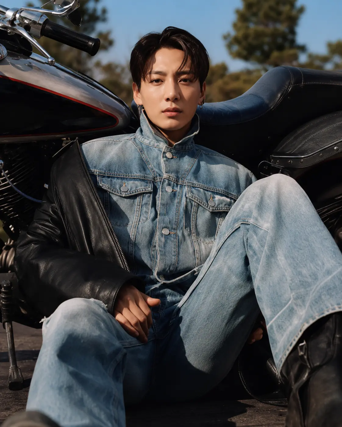 DENIM — BAGGY LOW-RISE JEANS IN CUSTOM WASHES