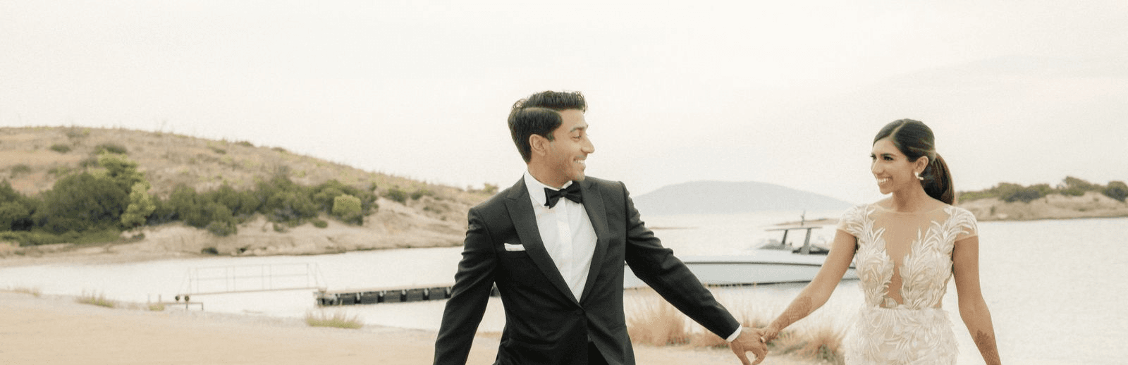 Indian Tradition Meets Modernist Greece in This Wedding