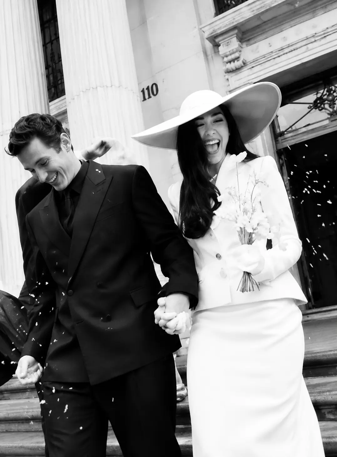 SCHIAPARELLI — CUSTOM BLAZER-AND-SKIRT CEREMONY SET